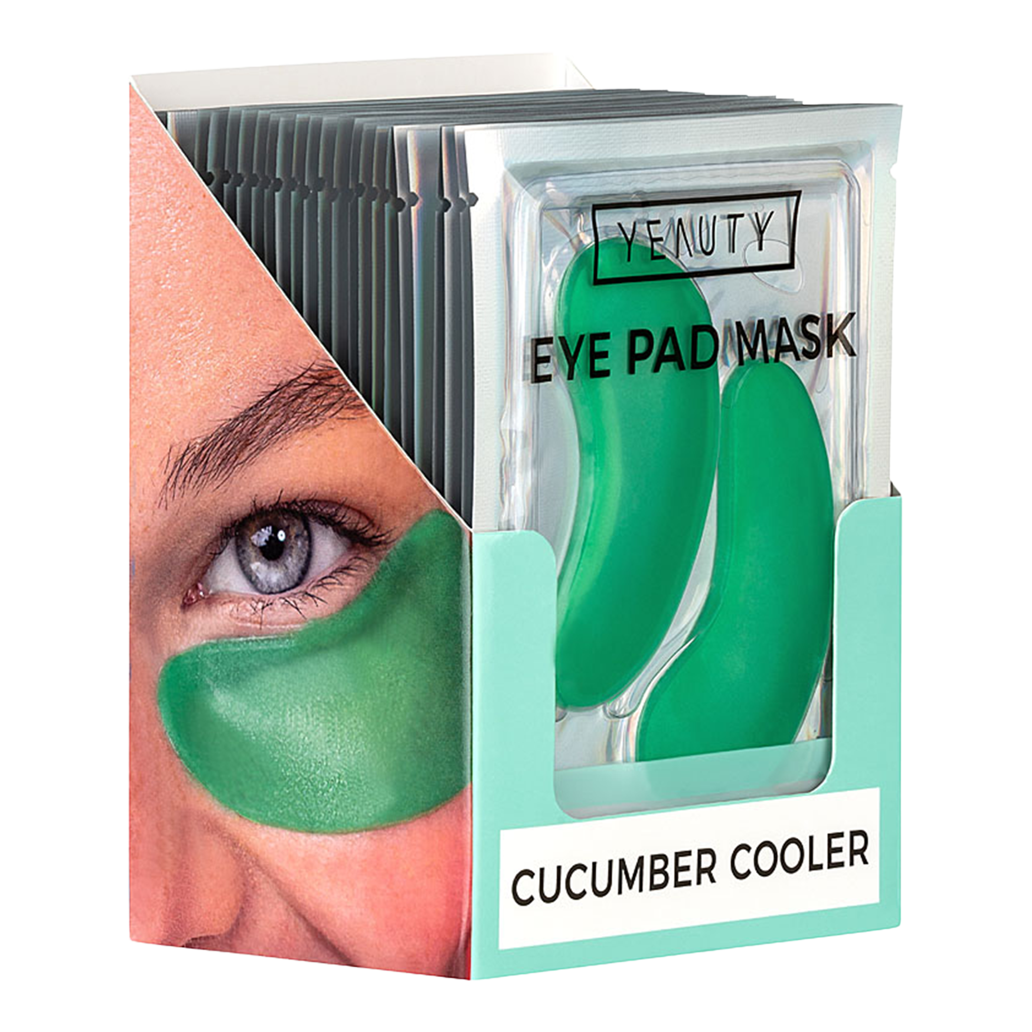 Vorderseite von YEAUTY Eye Pad Mask Cucumber Cooler - 25 Paar