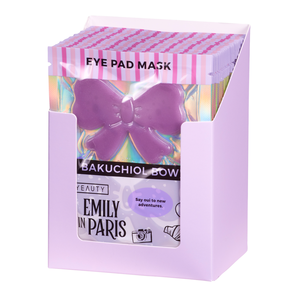 Vorderseite von YEAUTY Emily in Paris Eye Pad Mask Bakuchiol Bow