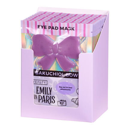 Vorderseite von YEAUTY Emily in Paris Eye Pad Mask Bakuchiol Bow