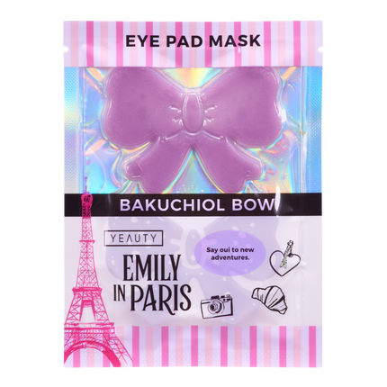 Vorderseite von YEAUTY Emily in Paris Eye Pad Mask Bakuchiol Bow
