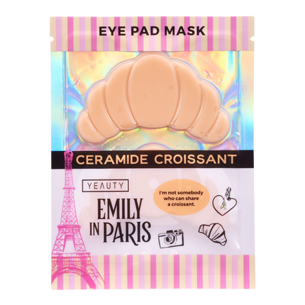 Vorderseite von YEAUTY Emily in Paris Eye Pad Mask Ceramide Croissant