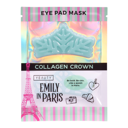 Vorderseite von YEAUTY Emily in Paris Eye Pad Mask Collagen Crown