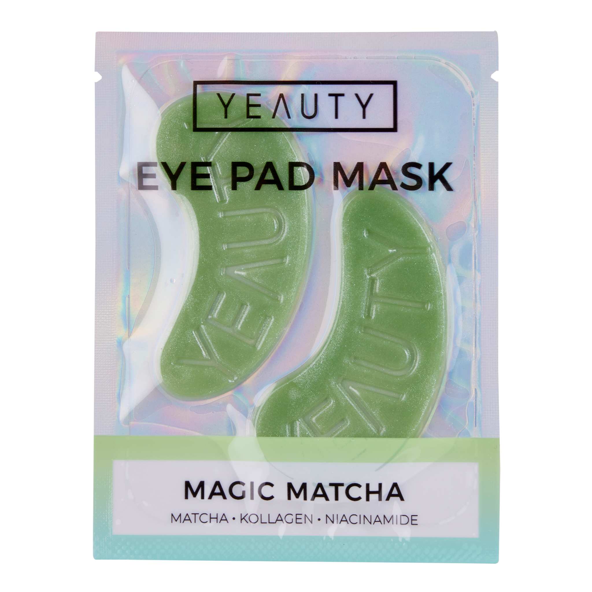 Vorderseite von YEAUTY Eye Pad Mask Magic Matcha