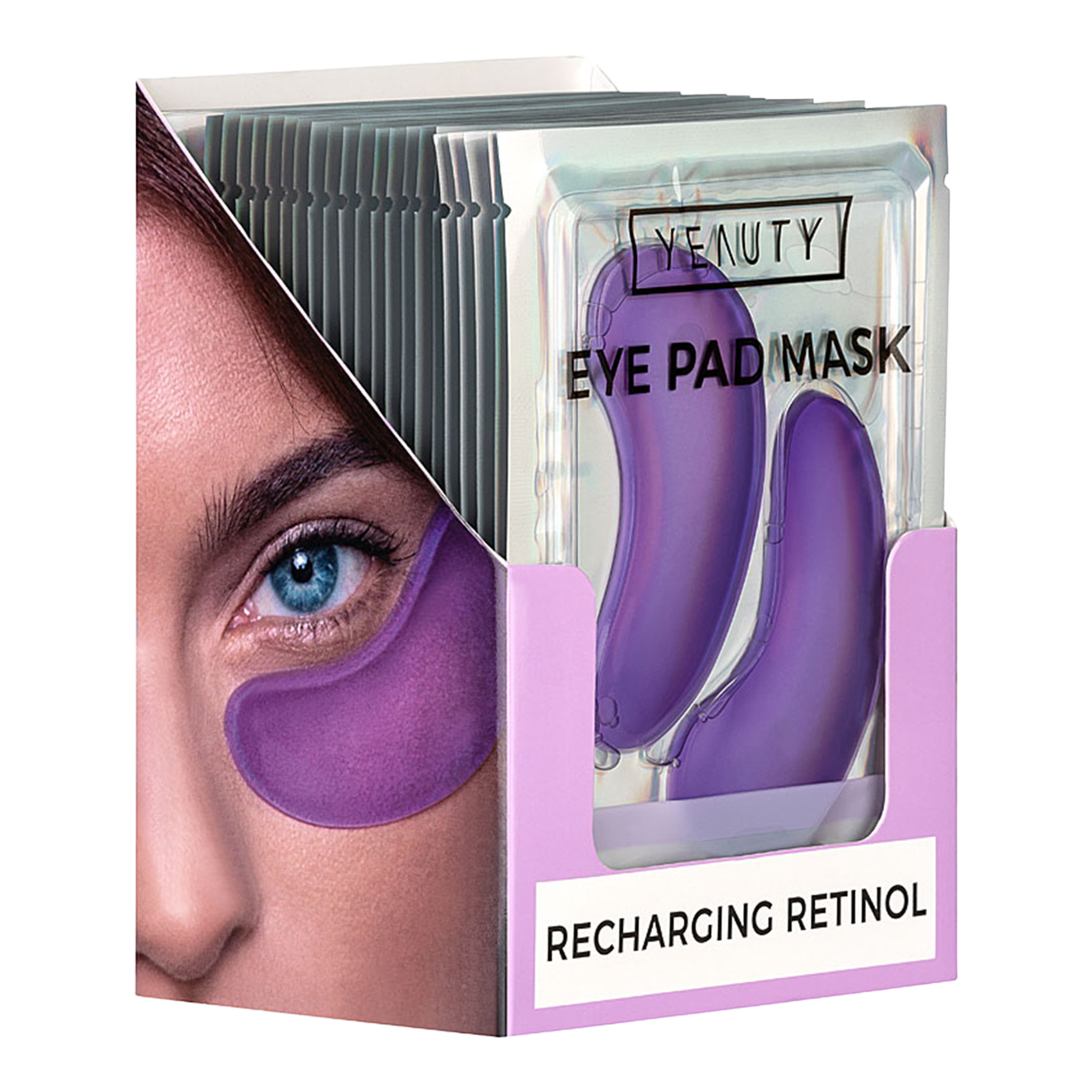 Vorderseite von YEAUTY Eye Pad Mask Recharging Retinol