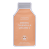 Vorderseite von YEAUTY Tuchmaske Papaya Calendula Vitamin C