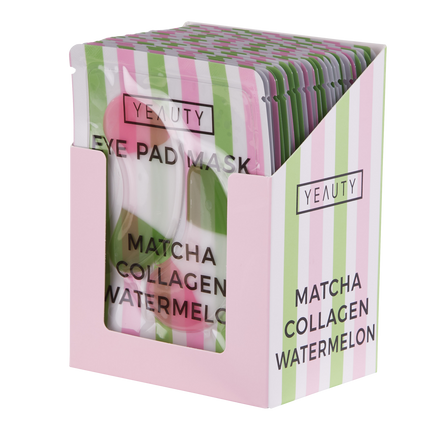Vorderseite von YEAUTY Matcha Collagen Watermelon Eye Pad Mask - 25 Paar
