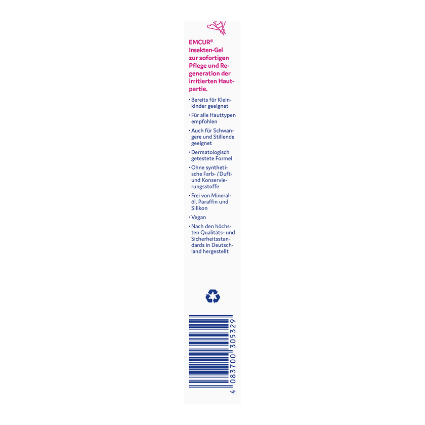 Linke Seitenansicht von EMCUR® Insekten Gel