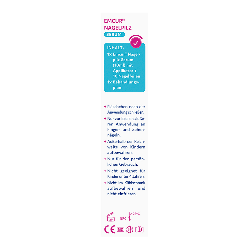 Linke Seitenansicht von  EMCUR® Nagelpilz-Serum