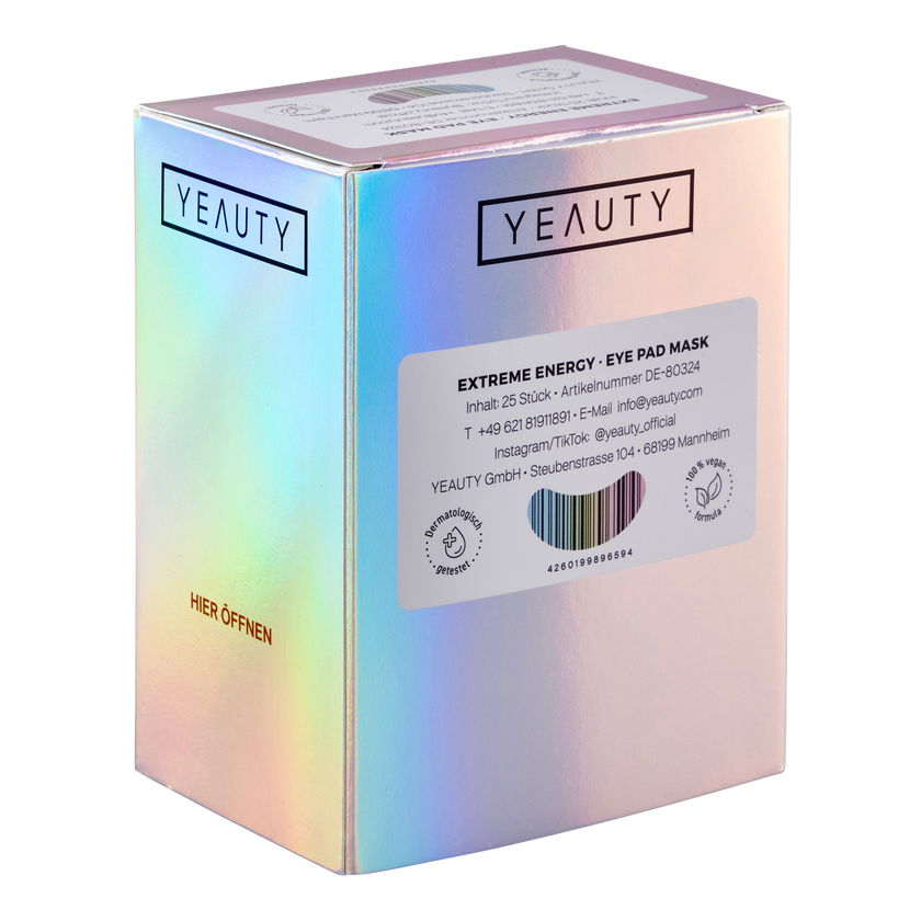 Linke Seite von YEAUTY Eye Pad Mask Extreme Energy