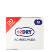 Draufsichte von 1-2DRY Achselpads medium weiß - 20 Stück