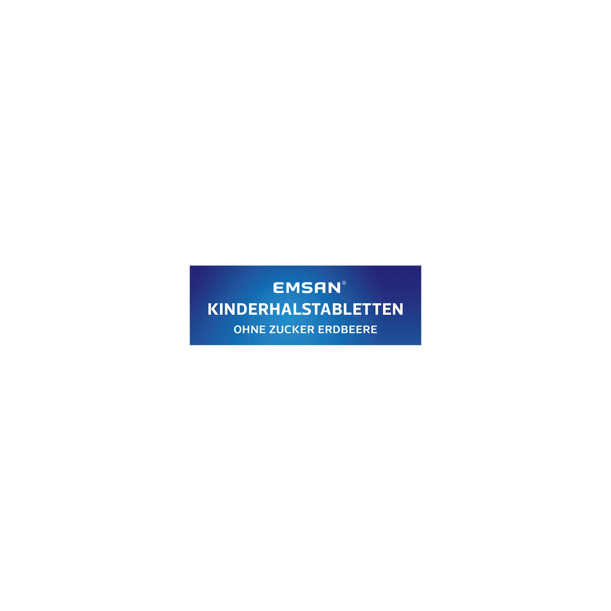 EMSAN® Kinderhalstabletten ohne Zucker Erdbeere-11x20
