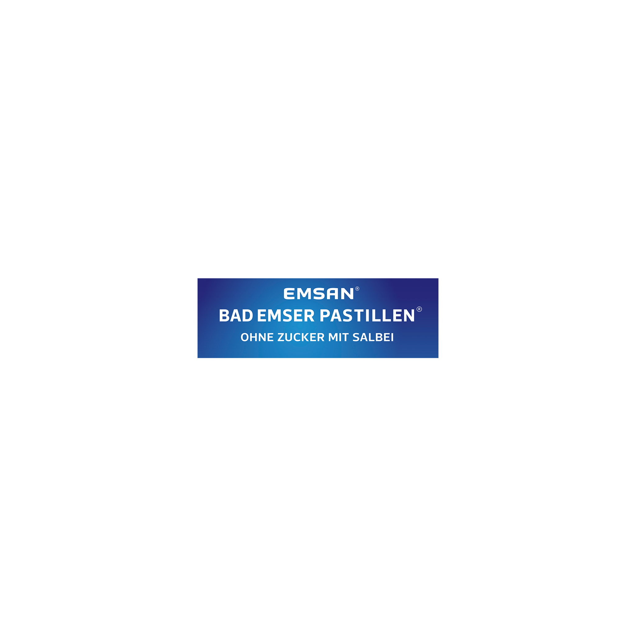 Draufsicht von EMSAN Bad Emser Pastillen ohne Zucker mit Salbei