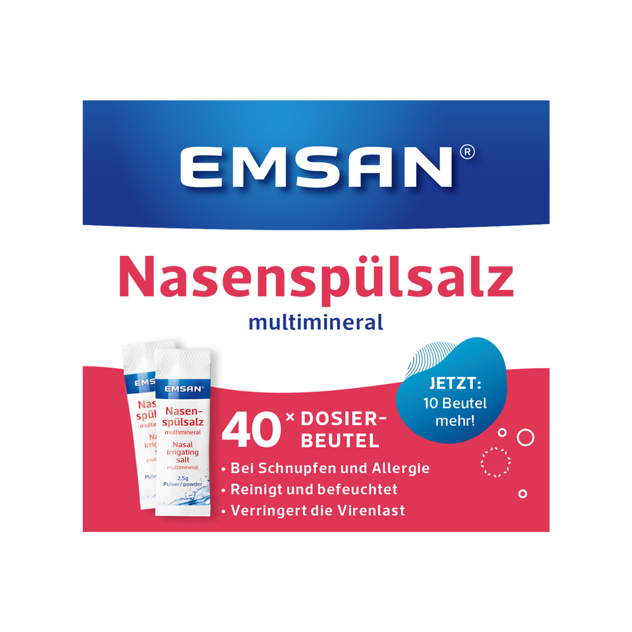 Draufsicht von EMSAN Nasenspülsalz multimineral