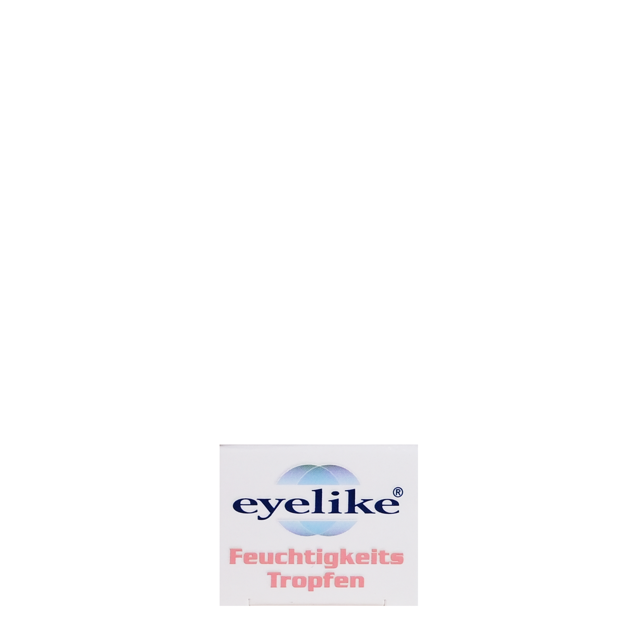 Draufsicht von eyelike Feuchtigkeitstropfen