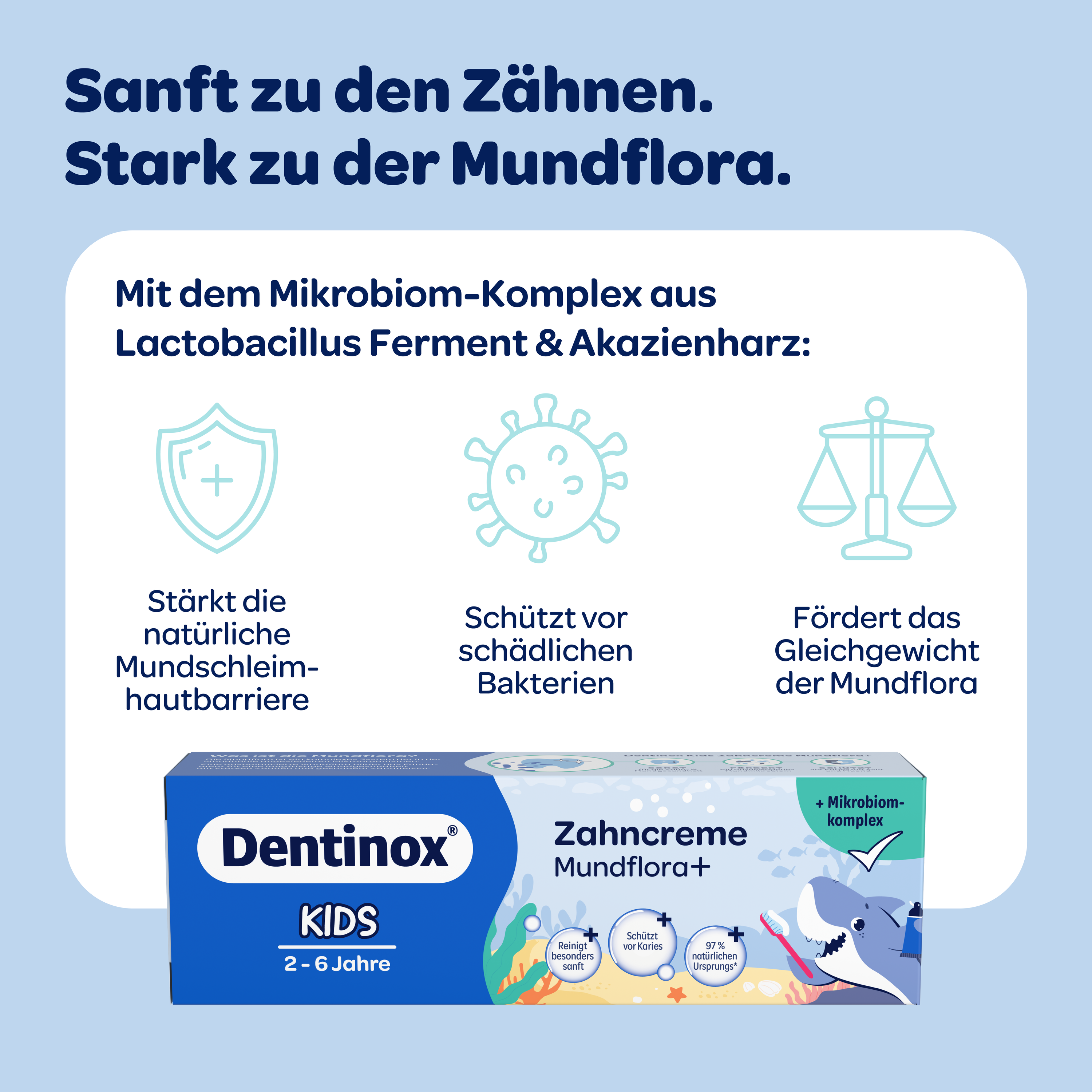 Dentinox Zahncreme Mundflora Kids - 75ml