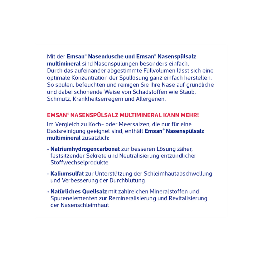 Untersicht von EMSAN Nasenspülsalz multimineral