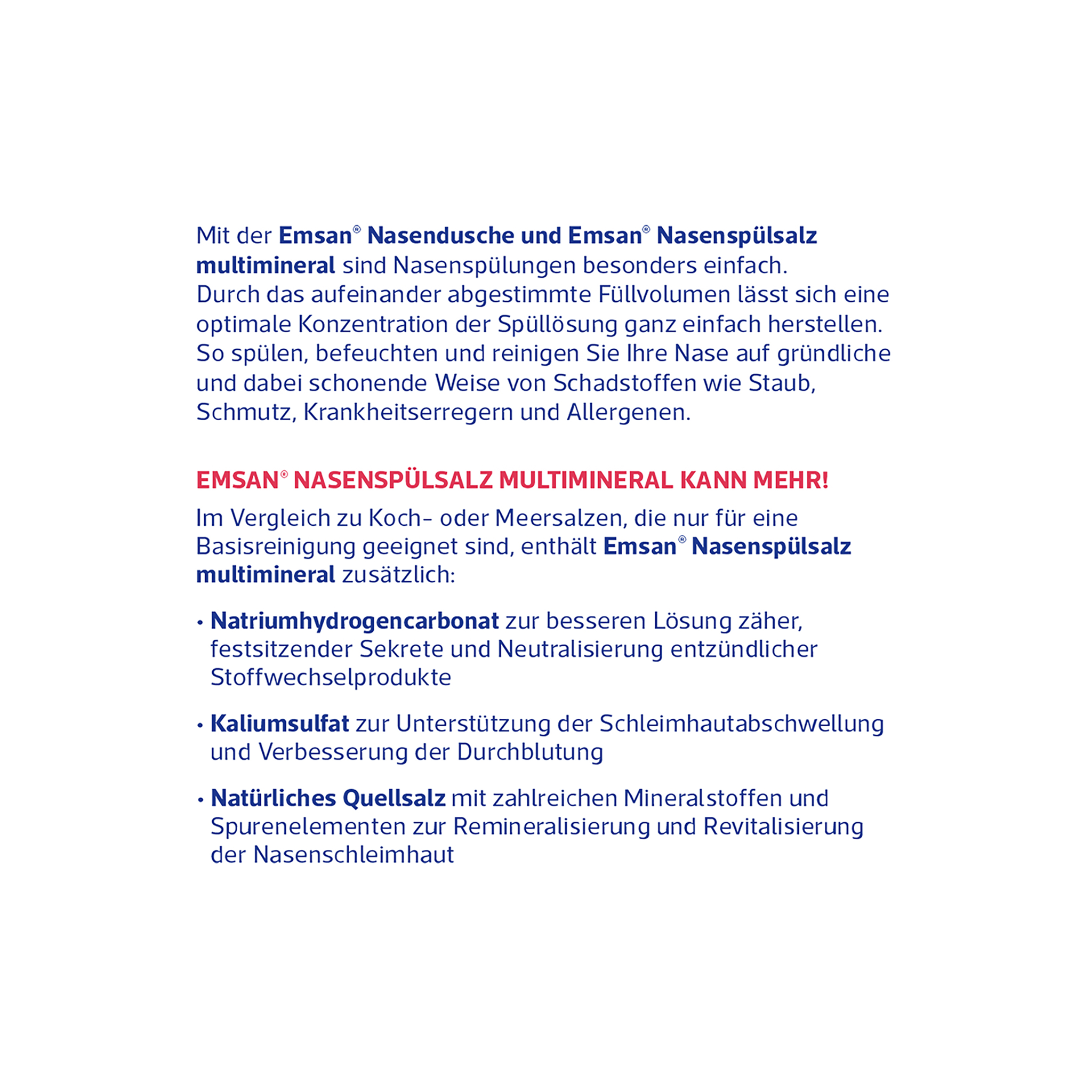 Linke Seitenansicht von EMSAN Nasenspülsalz multimineral