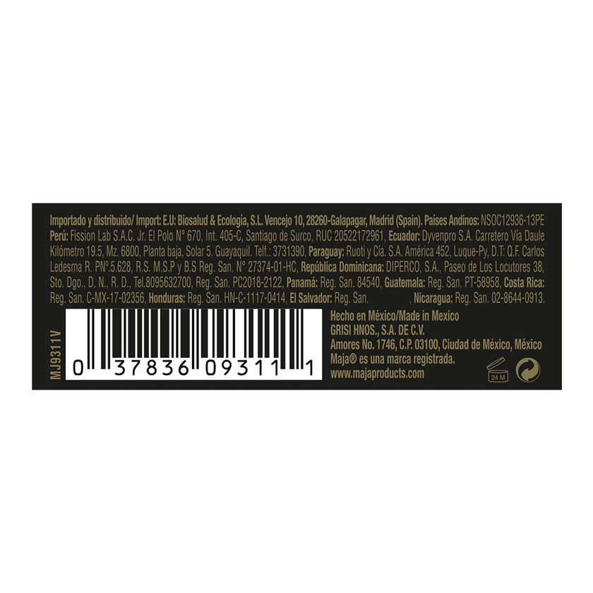 Unterseite von Maja Seife Classic 1 x 100 Verpackung