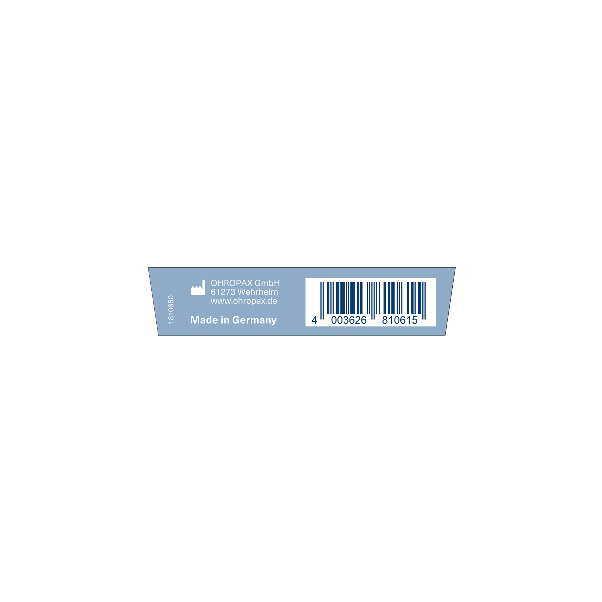 Untersicht von OHROPAX Clear Ohrstöpsel