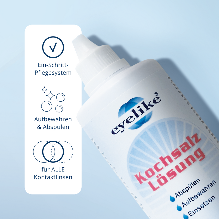 Eyelike Kochsalz-Lösung für alle Kontaktlinsen