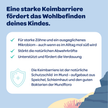 Text im weißen Kasten und auf blauem Hintergrund