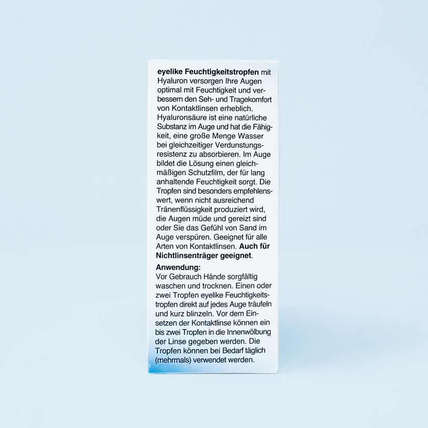 Eyelike Feuchtigkeitstropfen - Verpackung Back