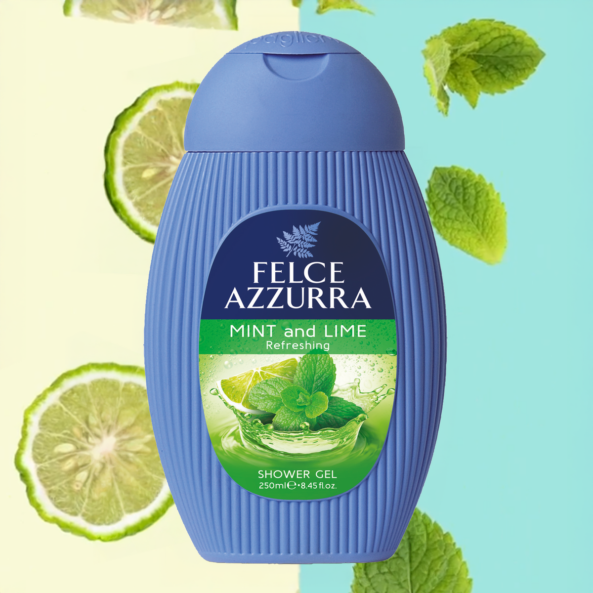 Felce Azzurra Duschgel Mint and Lime - 12x250ml