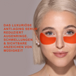 Frau mit YEAUTY Eye Pad Mask Bakuchiol Boost unter den Augen