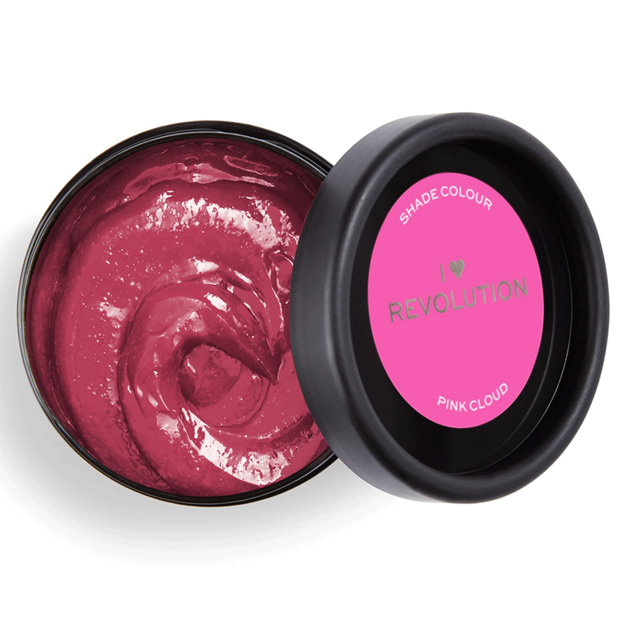 Geöffneter Tiegel von I Heart Revolution Rainbow Tones Pink Cloud