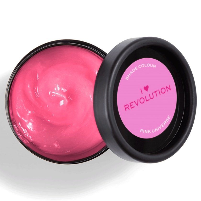 Geöffneter Tiegel von I Heart Revolution Rainbow Tones Pink Universe