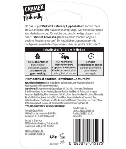 Carmex Naturally Stick Wassermelone - Black