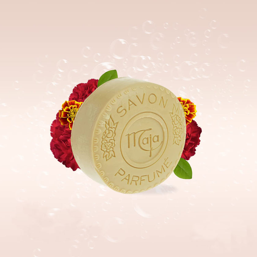 Maja Seife Classic 1 x 100 ausgepackt Rosen