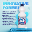 ACE Ultra Weiß auf blauem Handtuch vor blauem Hintergrund mit Schrift