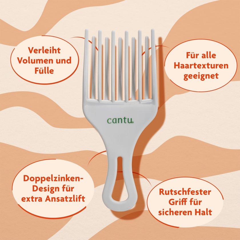 Cantu Extra Lift Double Row Pick - 1 Stück und Schrift in ovalen Kreisen auf gemustertem Grund