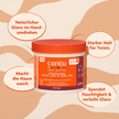 Cantu Moisturizing Twist & Lock auf gemustertem Grund und Schrift in ovalen Kreisen