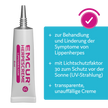 EMCUR® Herpes Creme Tube und Schrift auf Balken