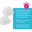 EMCUR® Herpespflaster auf weißem Grund und Balken mit Schrift