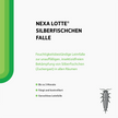 Schrift und illustrieres Silberfischchen auf weißem Grund