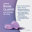 OHROPAX Good Night Ohrstöpsel auf zweifarbigem Hintergrund mit Schrift