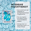 YEAUTY Eye Pad Mask Deep Hydration auf Eiswürfeln und Schrift auf Balken