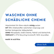 Text in weißem Kreis auf mintfarbenem Grund