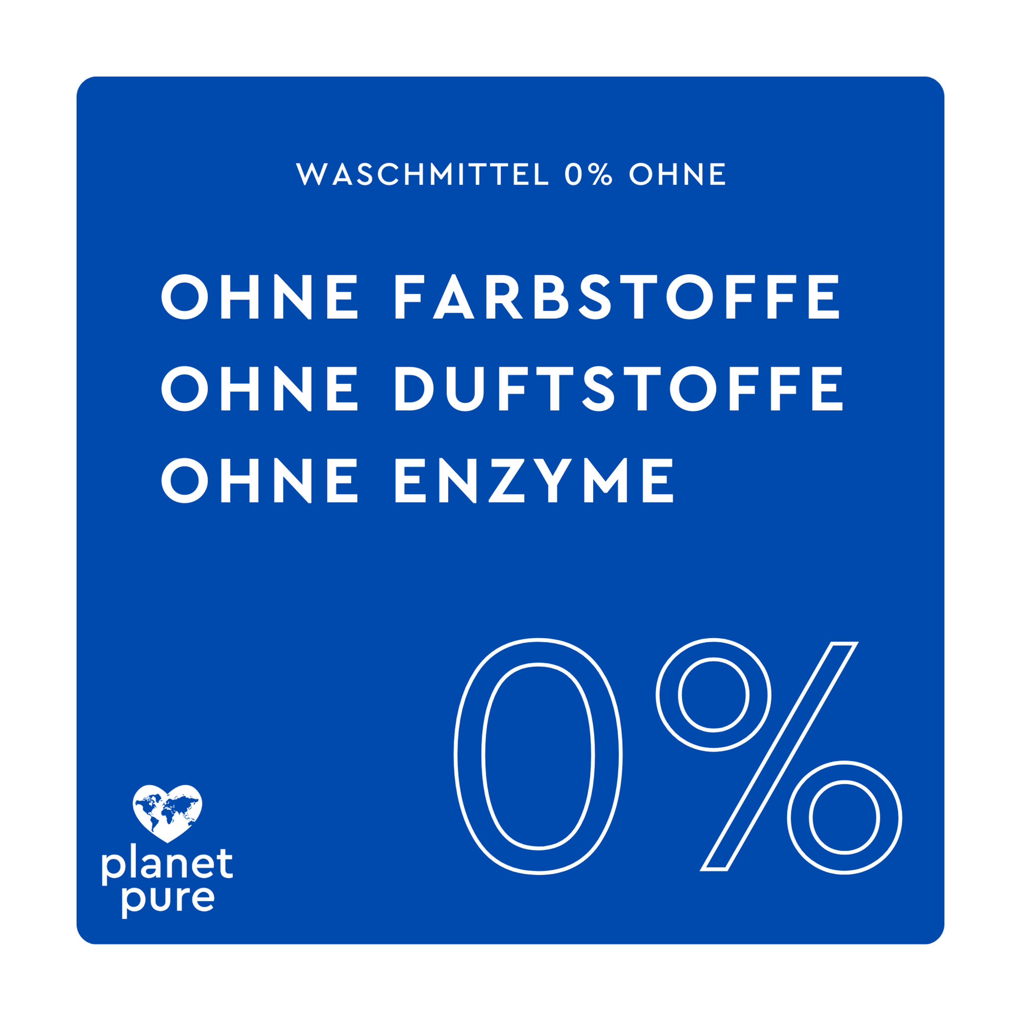 weiße Schrift aufblauem Grund