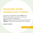 Text in weißem Kreis auf mintfarbenem Grund