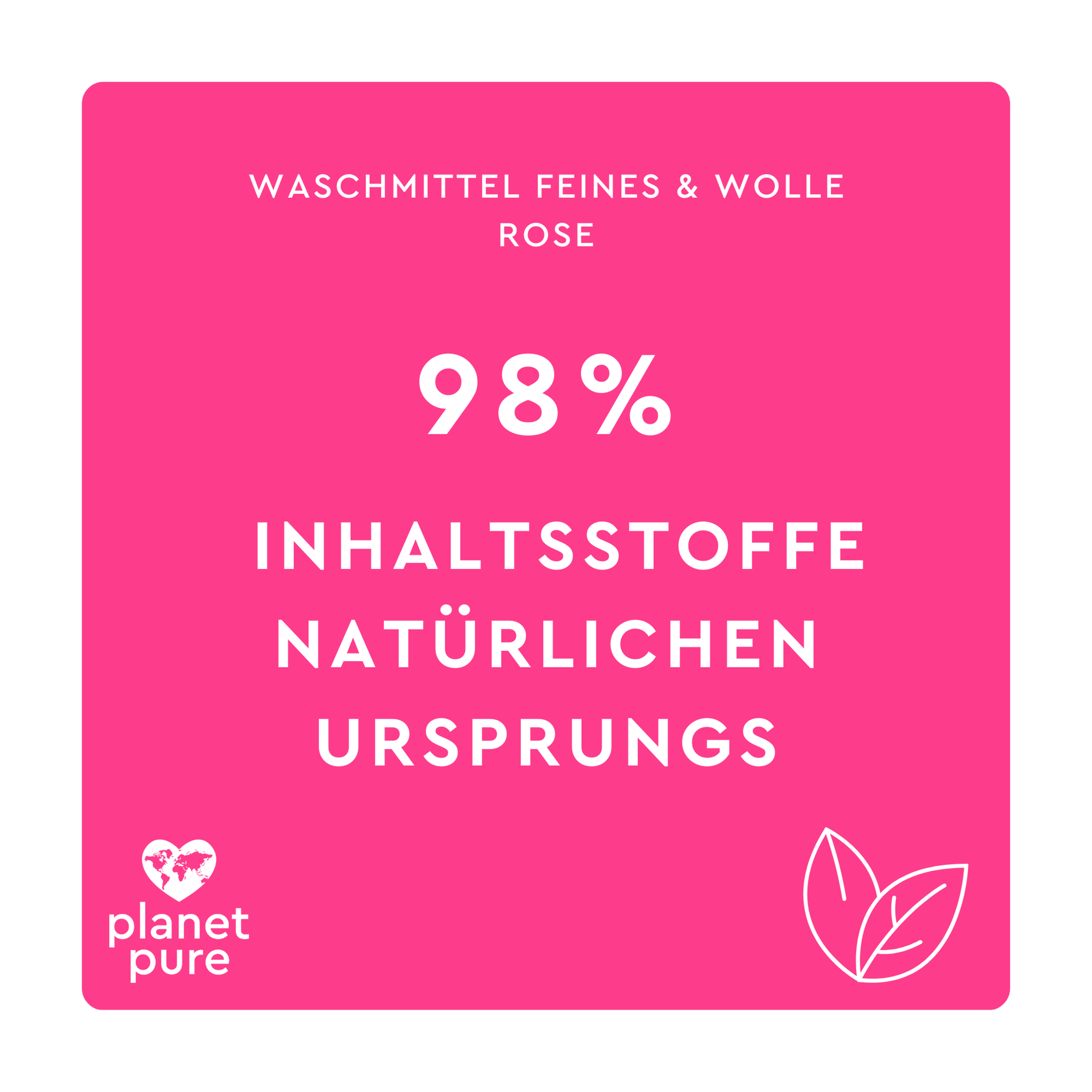 Weiße Schrift auf pinkem Grund