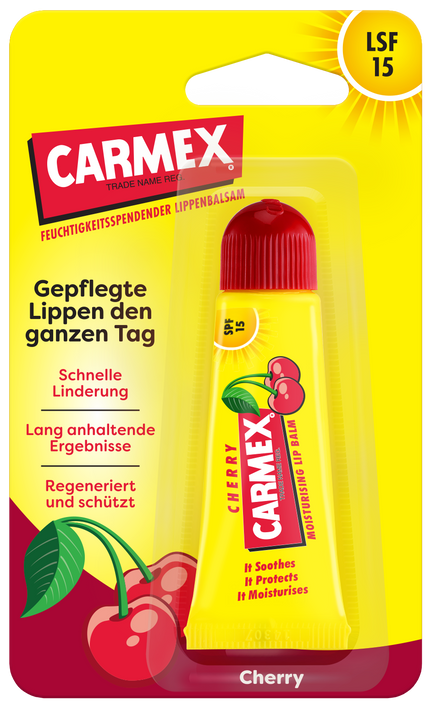 Carmex Kirsche Tube Blister Front