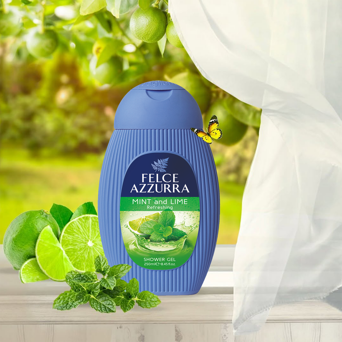 Felce Azzurra Duschgel Mint and Lime - 12x250ml