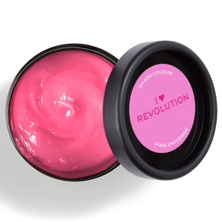Geöffneter Tiegel von I Heart Revolution Rainbow Tones Pink