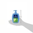 Illustration einer Hand und Felce Azzurra Flüssigseife Antibacterial Mint&Lime