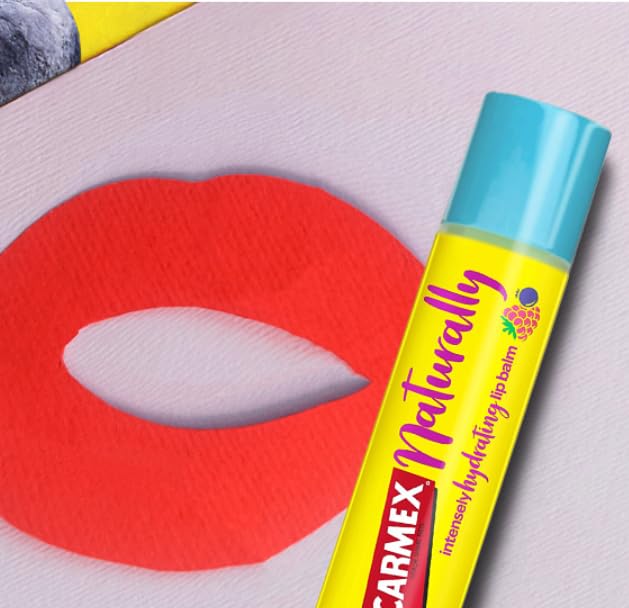 Carmex Naturally Stick Beere - rote Lippen