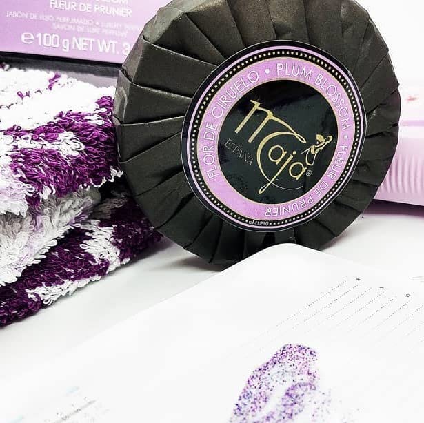 Maja Seife Pflaumenblüte Single im Anschnitt